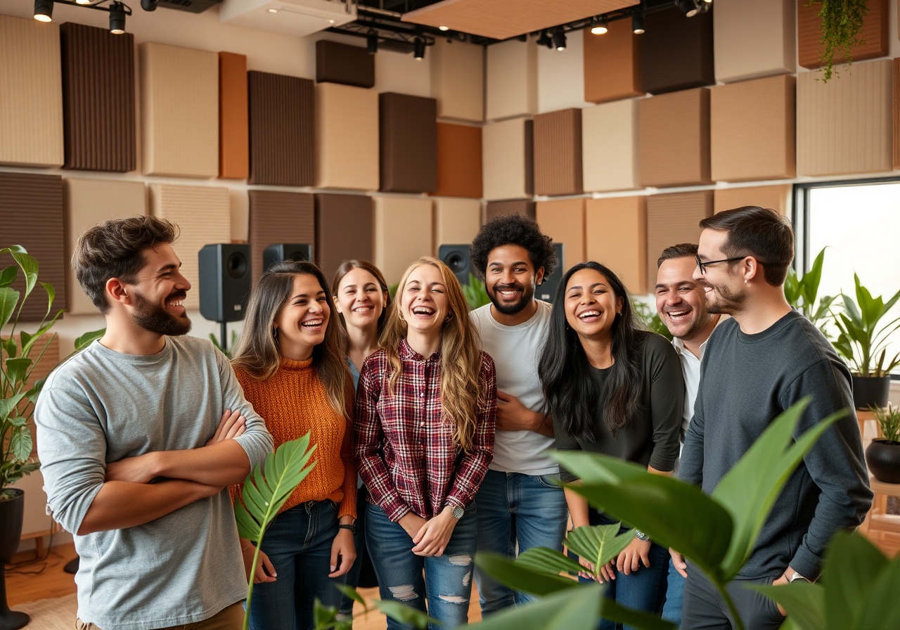 Das VoxLoop Team bei einer Soundscape-Sitzung im Studio